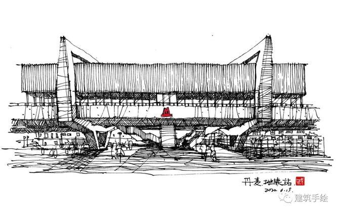 苟延残喘不务正业的建筑师手绘作品