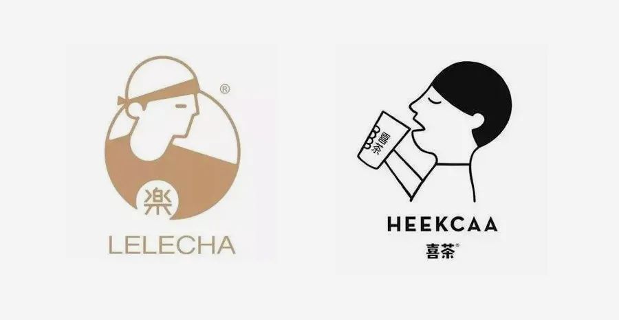 (左为乐乐茶logo)           无论喜茶还是乐乐茶,都是伴随经济