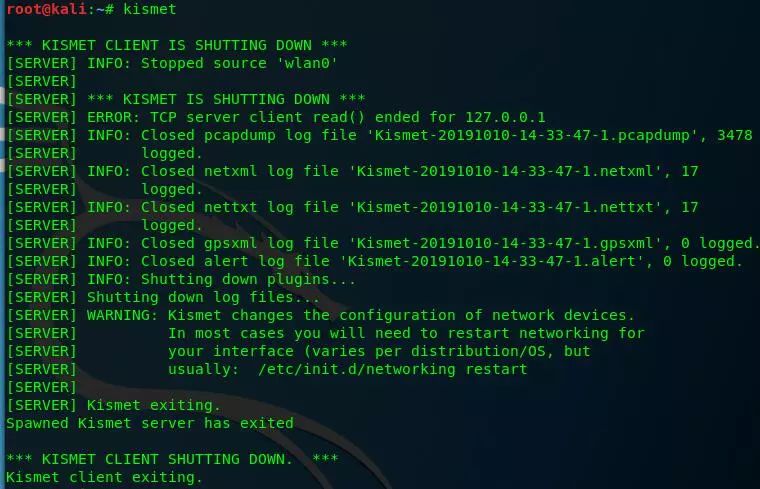 无线网络嗅探工具kismet