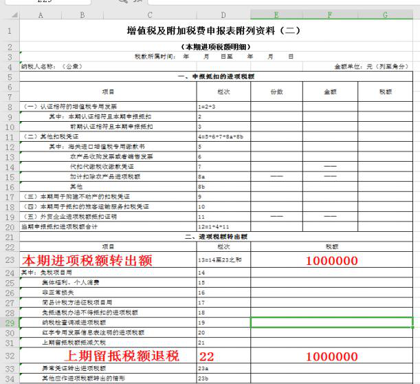 非常清晰申请增值税留抵退税表单填报示例