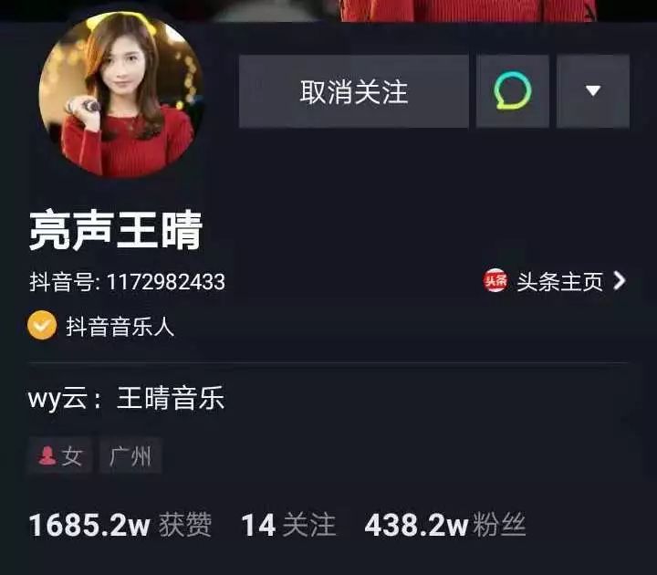 这位叫做"亮声王晴"的自媒体,视频内容很简单,就是录制歌曲