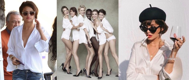 极简穿搭流行预警：除了Dior的小黑裙，约会穿搭你还需要很多件撩人的白衬衫？