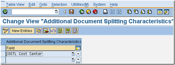 define document splitting characteristics for controlling