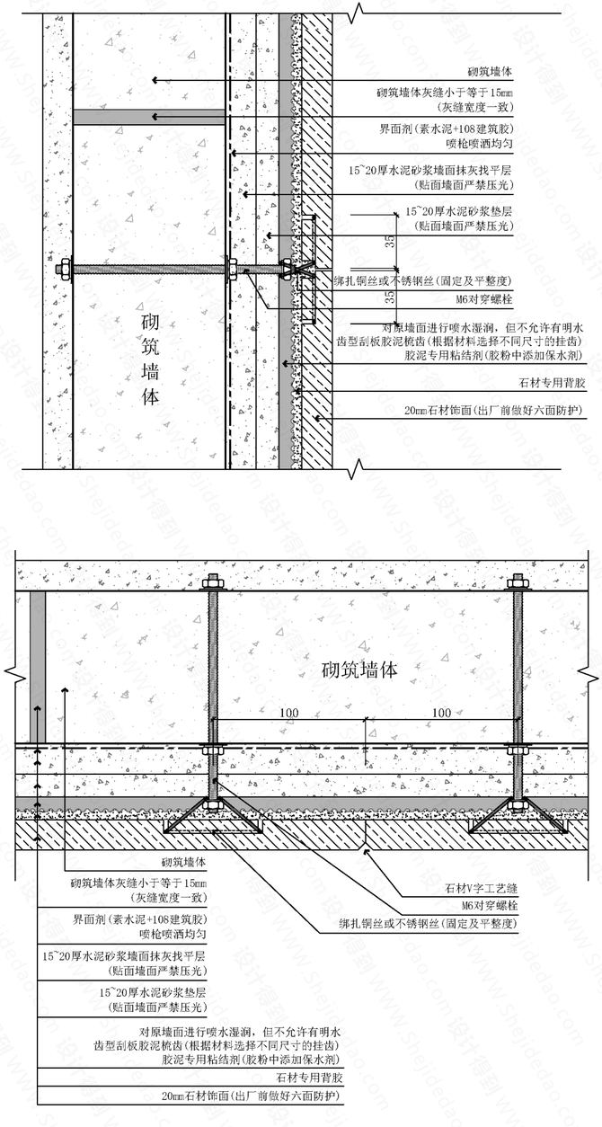 這才是石材綁紮加固的正確做法dop節點大放送