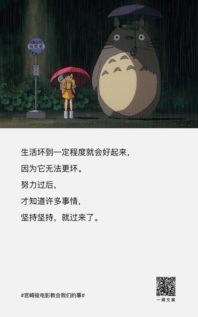 一周文案, 宫崎骏电影教会我们的事