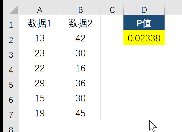 用excel怎么算p值