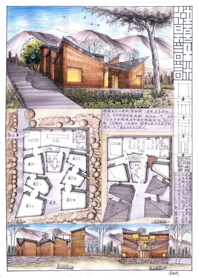 建築快題設計優秀案例(四)_建築手繪-商業新知