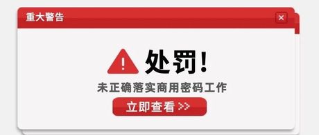 《商用密码管理条例(征求意见稿)》：未正确落实商用密码工作处罚10万起，责任人1万起