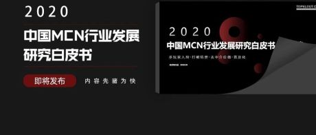先导篇 | 2020年中国MCN行业发展研究白皮书