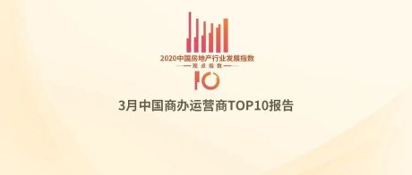 3月中国商办运营商TOP10报告·观点月度指数