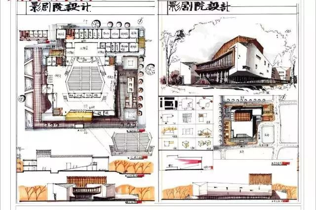 建築快題設計優秀案例(四)_建築手繪-商業新知