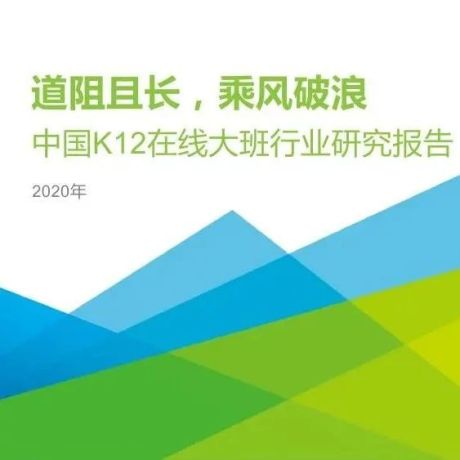 2020年中国K12在线大班行业研究报告