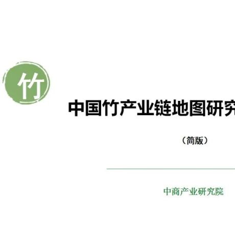 中国竹产业链地图研究咨询报告2020