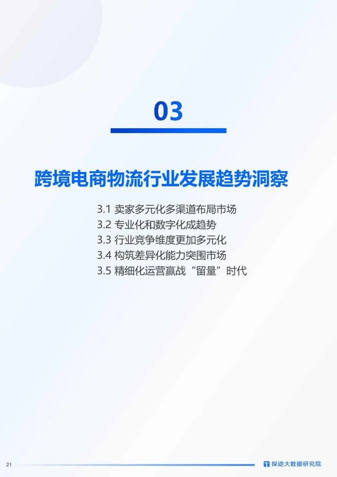 智能交通技术, 2023年跨境物流行业发展趋势报告