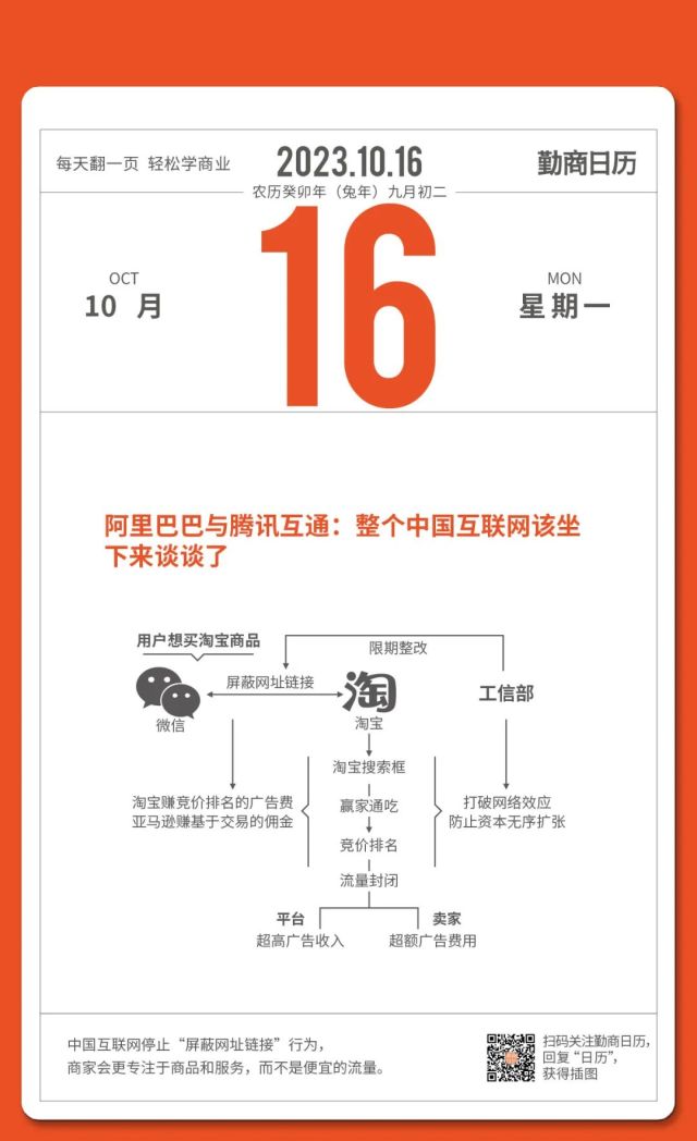 10月16日：阿里巴巴与腾讯互通:整个中国互联网该坐下来谈谈了