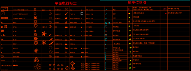 dop设计, 室内全屋水电开关插座布局CAD图纸，免费分享