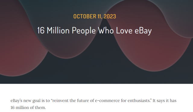 平台大揭秘｜1600万人年消费超过800美元的eBay