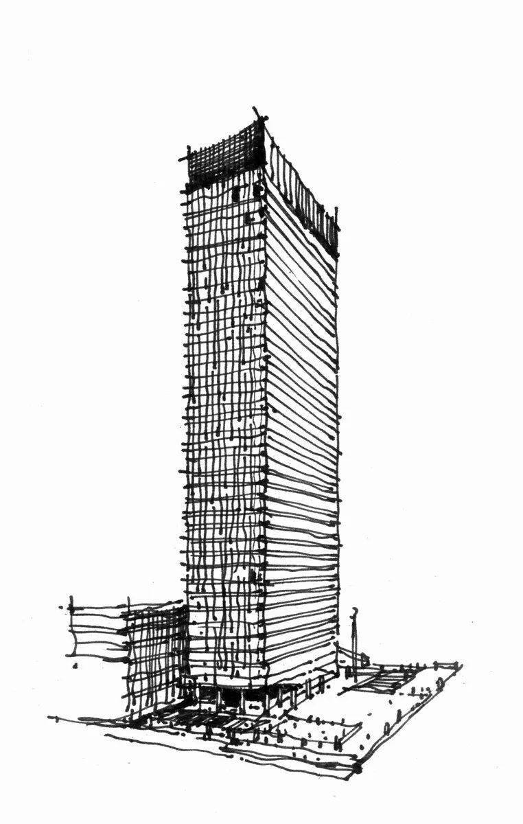 后现代主义建筑手绘图片