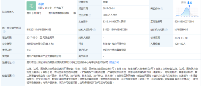 新知达人, 贵州IPTV业务公司已改制，其省广电台持股71.44%