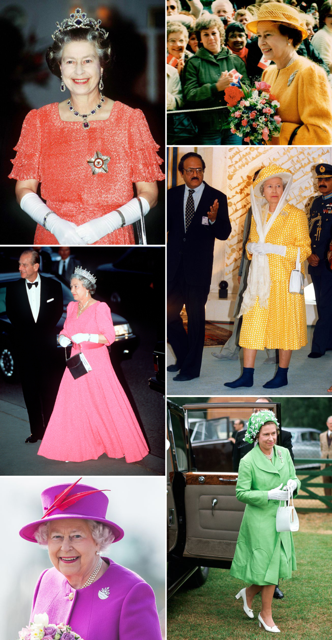 伊丽莎白女王彩虹套装图片