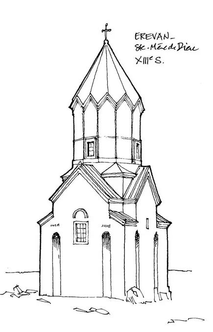 手绘基本功建筑线描概括训练持续版