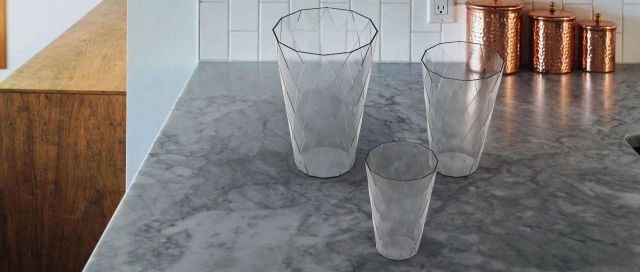 Creo产品建模-NO4_棱形玻璃杯
