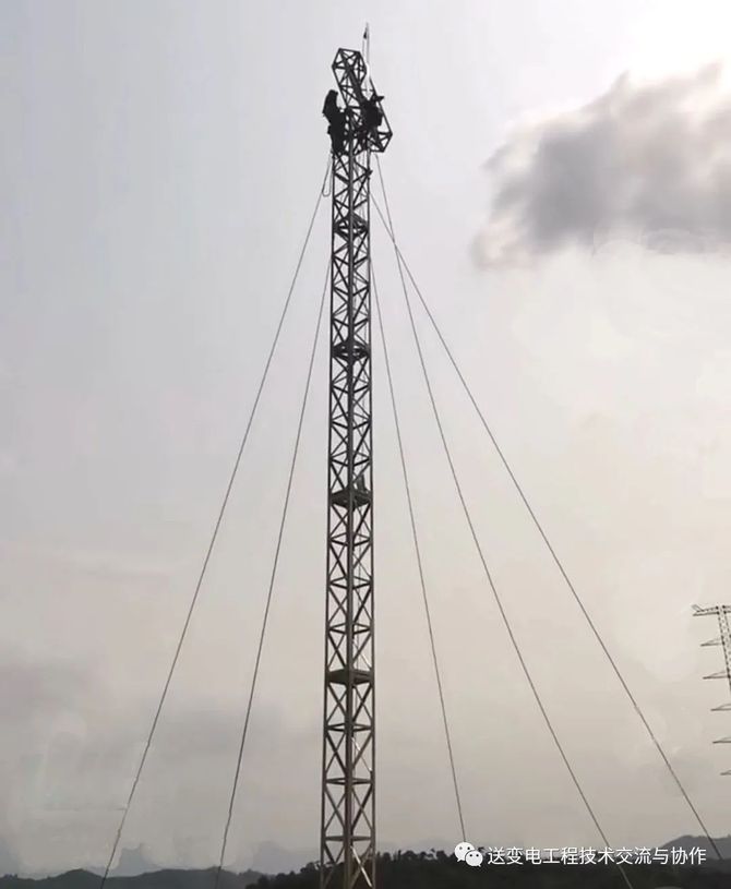 浅议悬浮抱杆组塔之正装与倒装附图片