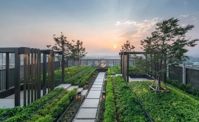 颜值爆表的屋顶花园景观设计