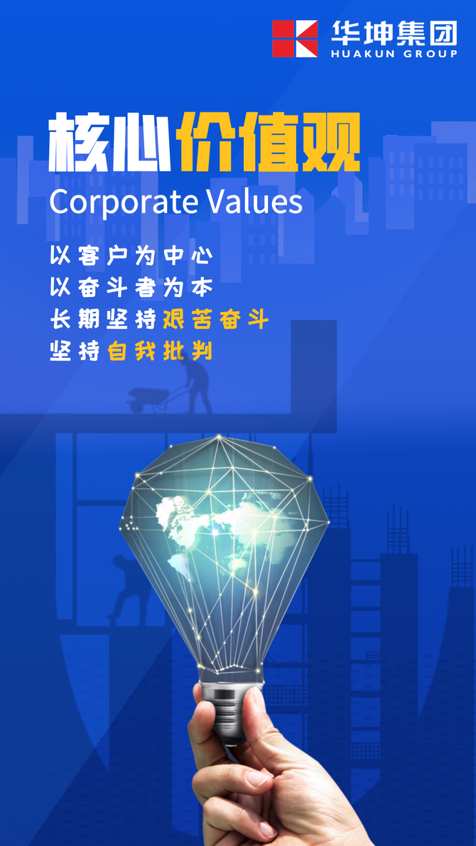 华坤集团企业文化海报