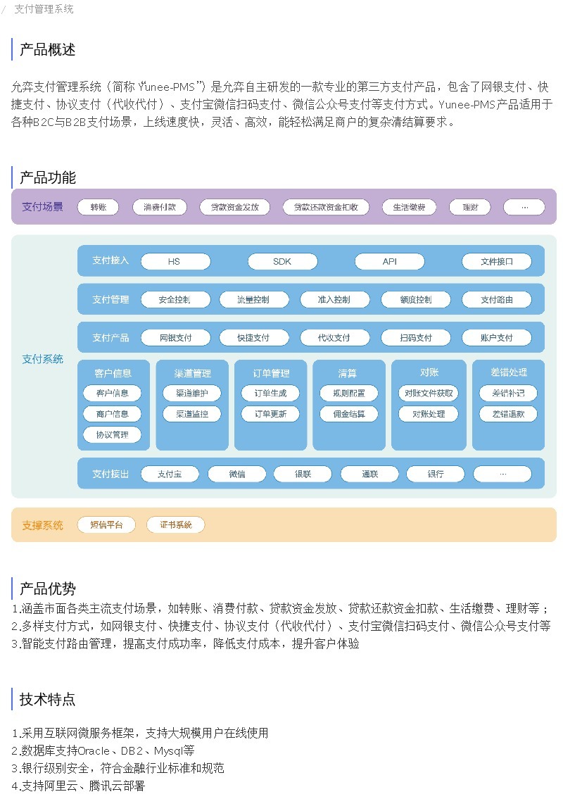 企服商城, 支付管理系统,上海允弈信息科技
