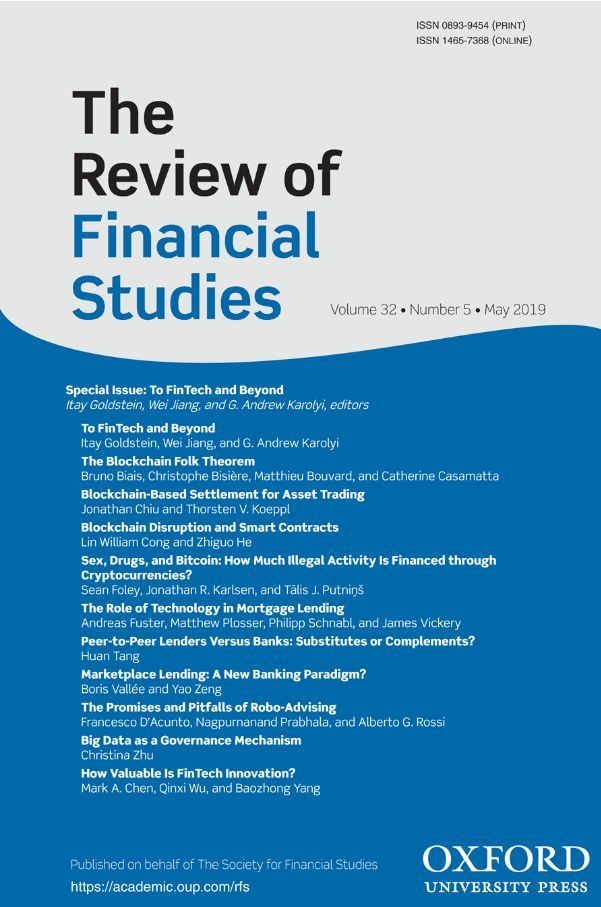 the review of financial studies, volume 32, issue 5, may 2019
