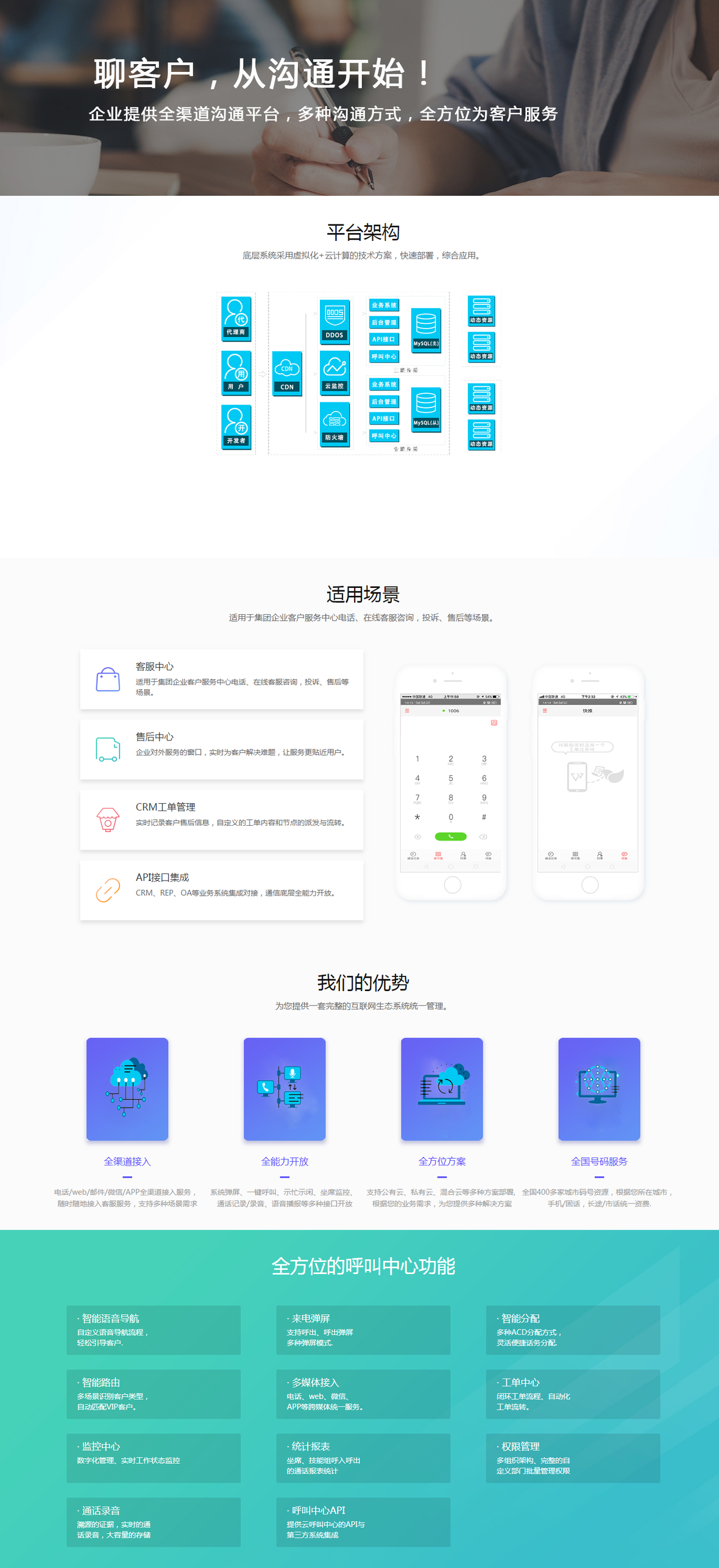 企服商城, 呼叫中心SaaS系统,虎符科技
