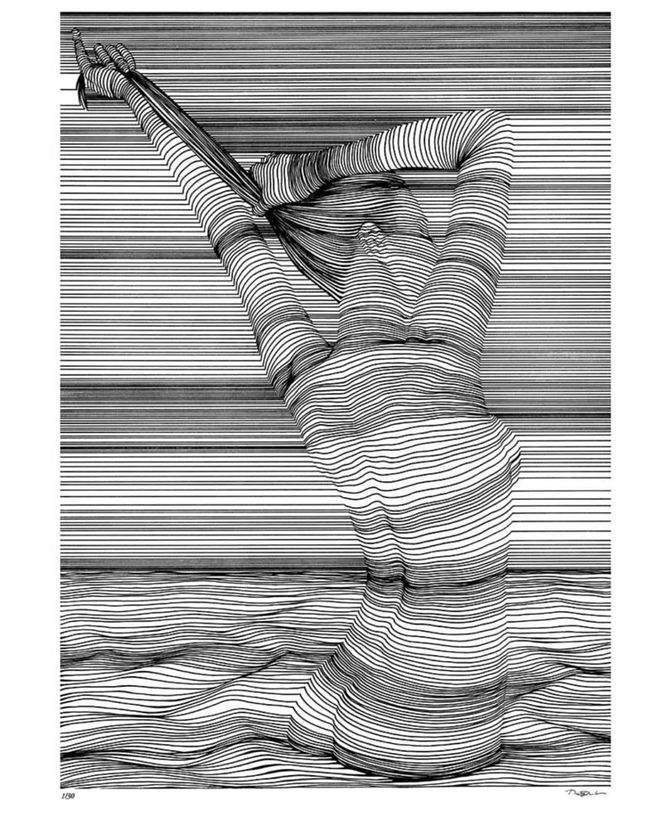 最简单的线条勾勒最性感的画