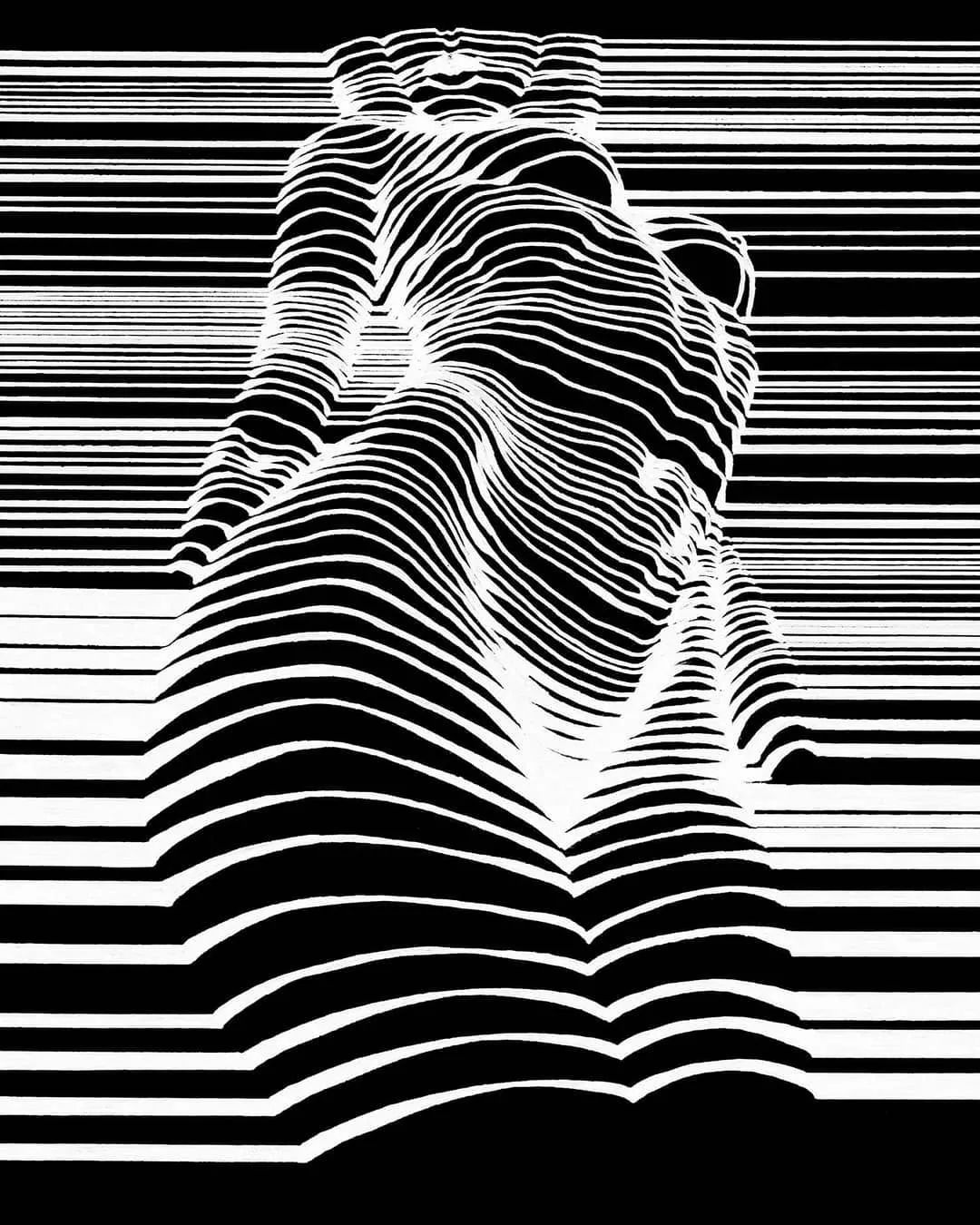 最简单的线条,勾勒最性感的画!