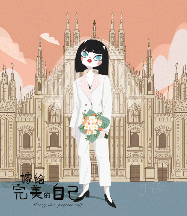 pro理想屏海报)今天推荐视觉中国签约插画师,小红书特邀插画师鱼花