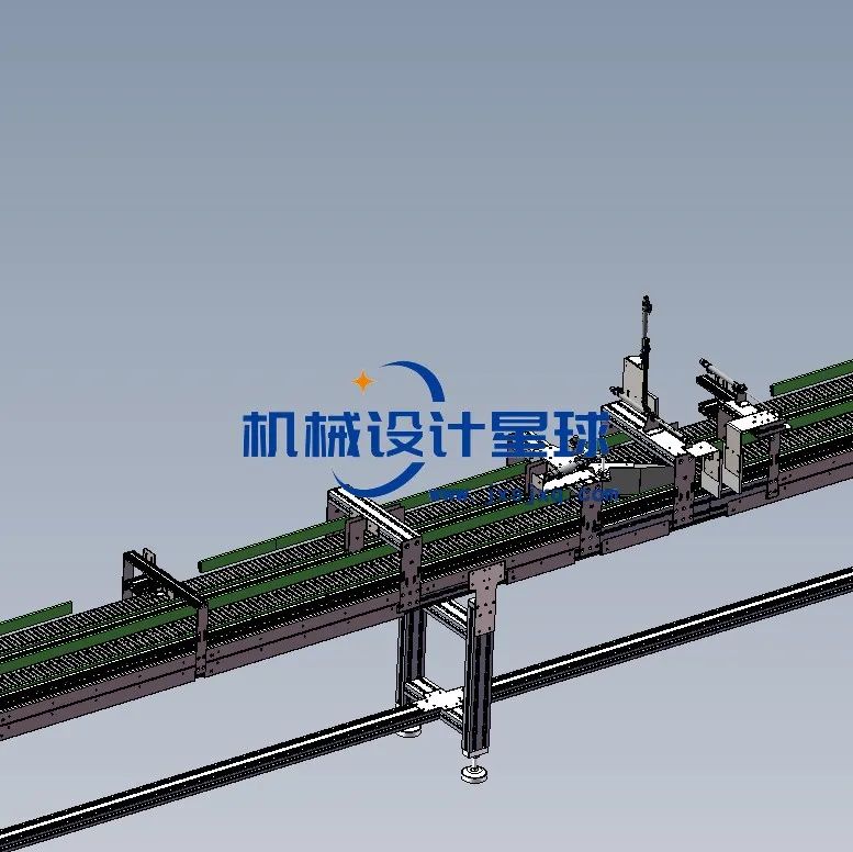 小型网带输送线分流机 3d图纸 非标设备 免费下载 工业智联 商业新知