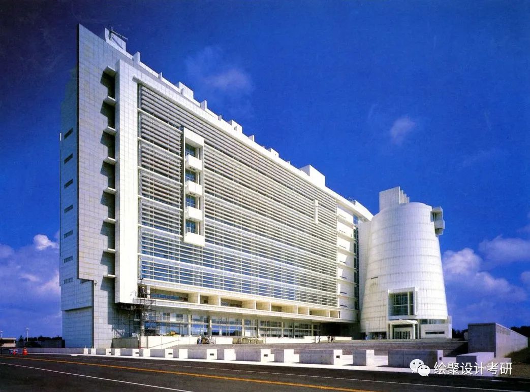 手绘理查德·迈耶建筑作品_建筑手绘-商业新知