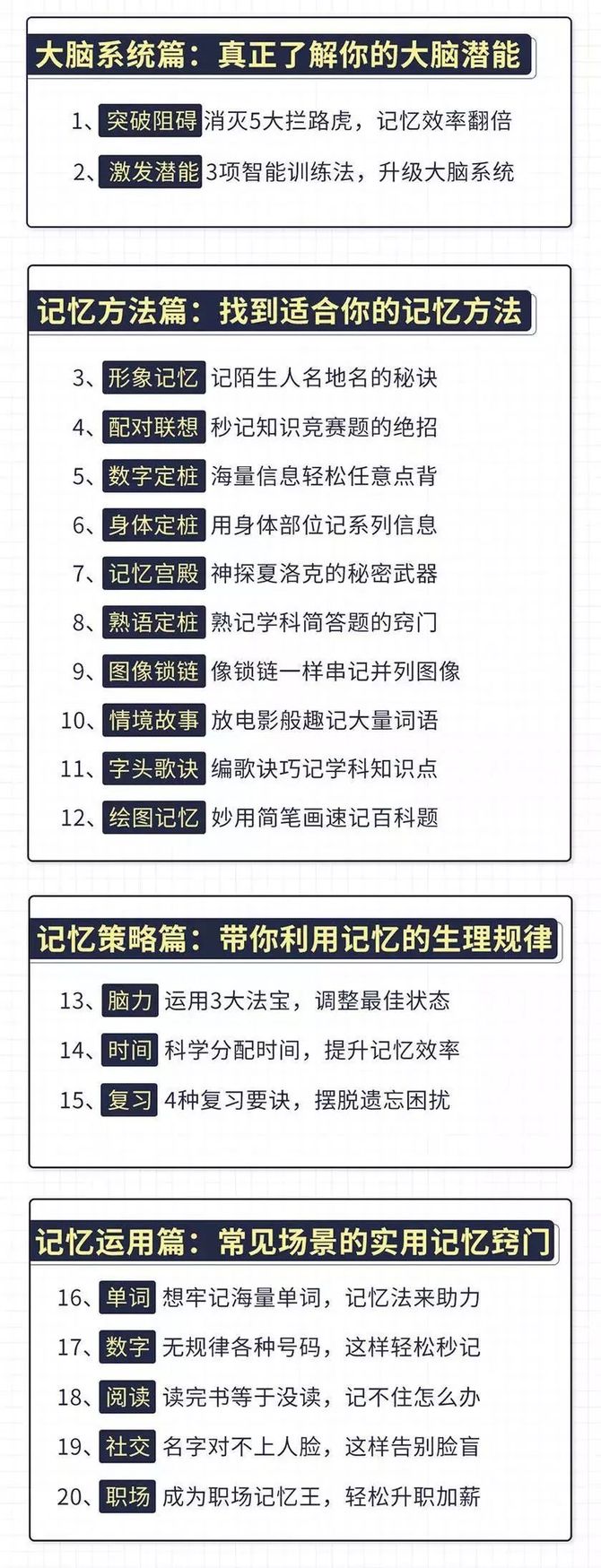 最強大腦冠軍教練親授20堂超實用記憶術教你快速記住信息