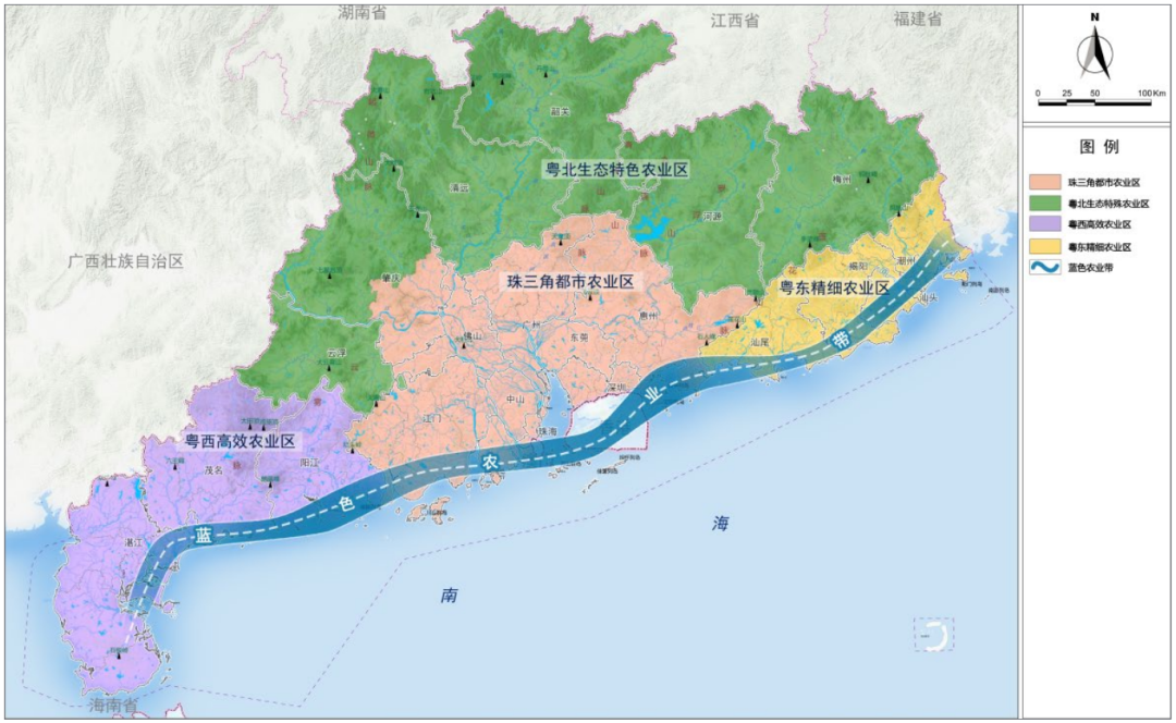 廣東省農業空間佈局規劃圖