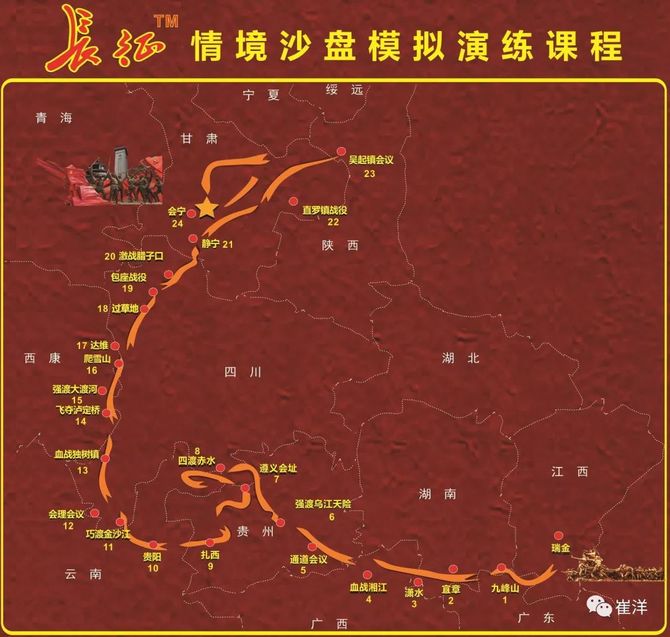 重走长征红色党政教育沙盘