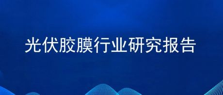 2022年中国光伏胶膜行业市场前景及投资研究报告