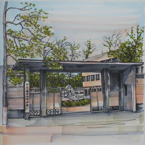 岁月记忆手绘保定老工业区