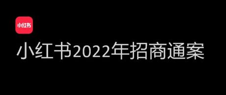 小红书2022年招商通案