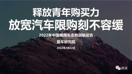 2022年中国车市发展形势展望：放宽汽车限购刻不容缓
