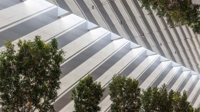 新知达人, Foster + Partners | 洛杉矶Apple新店种满树木，体验一个充满活力的空间