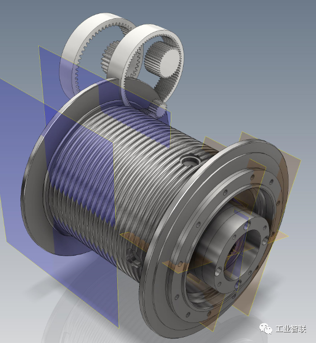 hydraulic winch液壓絞車3d圖紙 igs格式