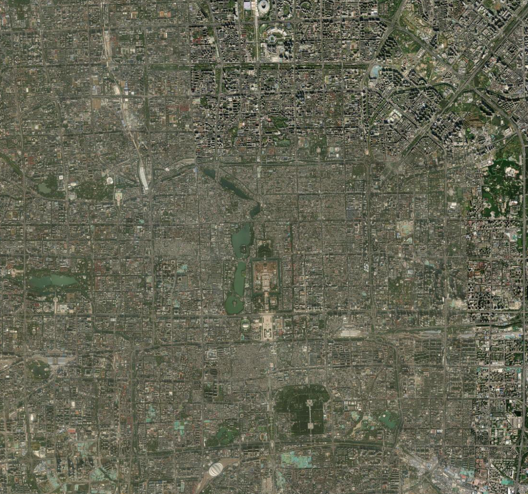 北京城市俯视图图片