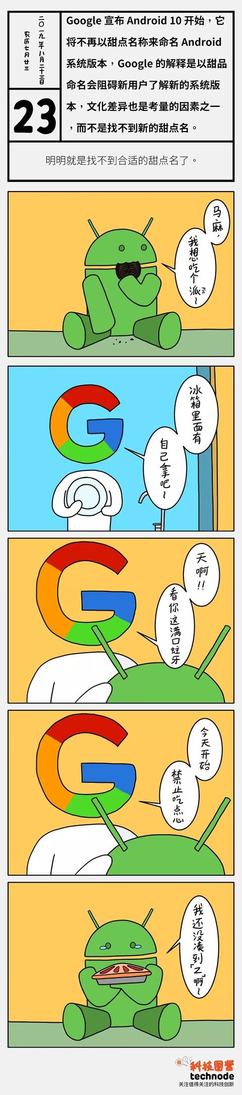 新知图谱, 科技图鉴 | Android 没有甜点吃了