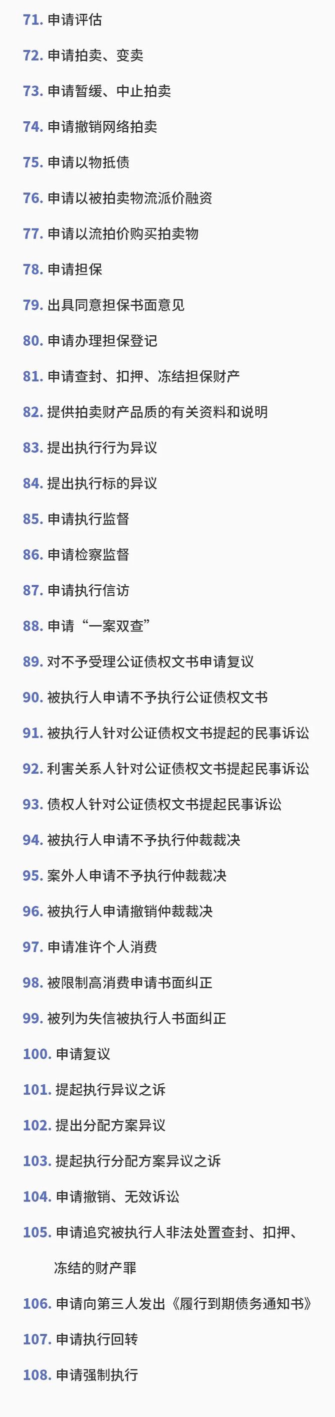 新知达人, 22类执行措施一览表,从未如此详尽!