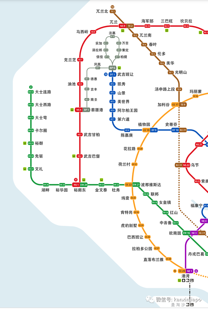 新加坡又增地铁线这个地区的居民有福了